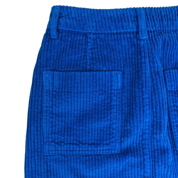 NWT BDG Urban Outfitters Wide Wale Corduroy Mini Skirt Blue Pockets Size Small - Picture 10 of 14